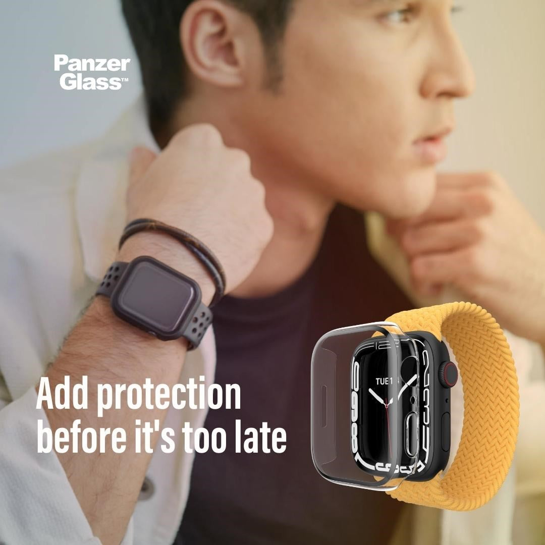 PanzerGlass® Displayschutz Full Body Schwarz Apple Watch SE 3 | SE | 6 | 5 | 4 | 44mm